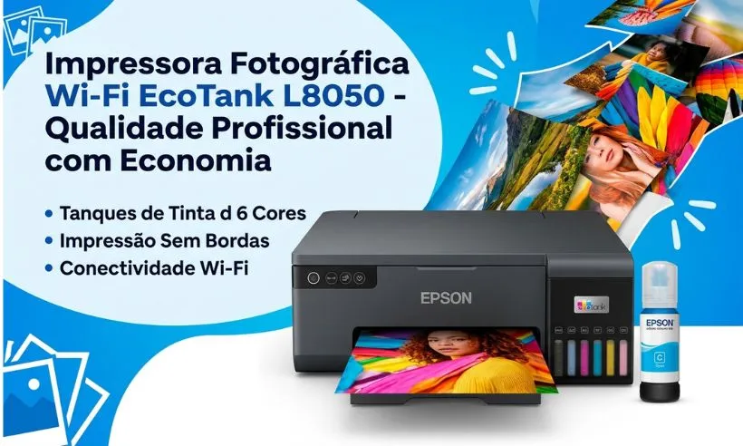 Impressora Fotográfica Epson Ecotank L8050