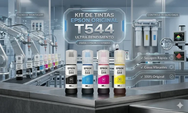 kIT Tinta Epson L3250 L3210 T544 4 cores