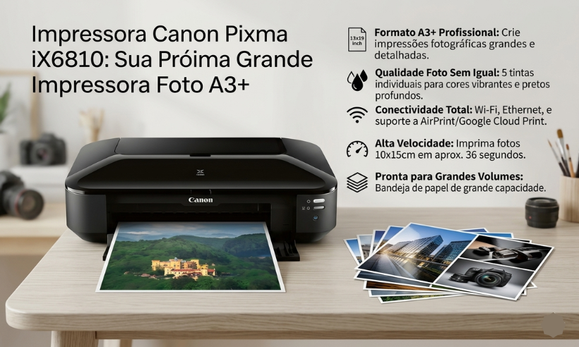 Impressora Canon Mega Tank IX6810